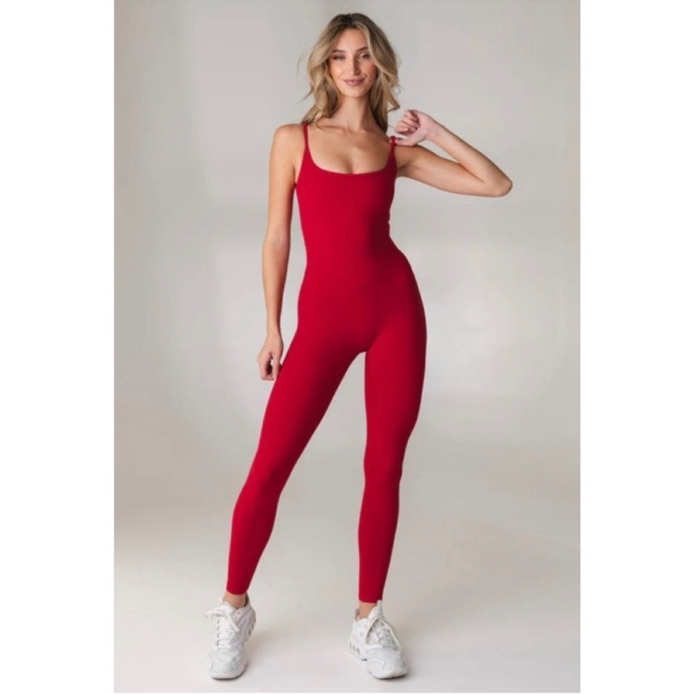 ⭐️Vitality Cloud II Court Jumpsuit One Piece Romper Workout Athletic Wear Red⭐️